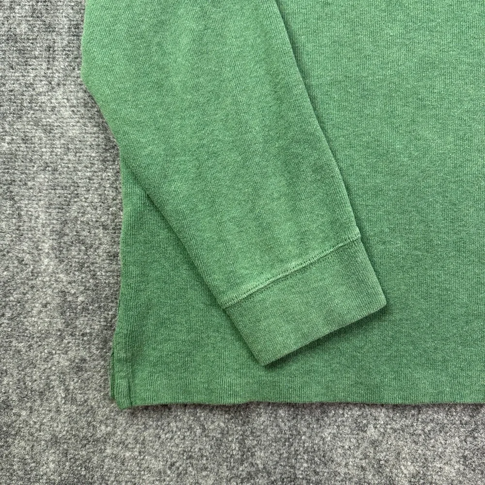 Vintage Polo Ralph Lauren Quarter Zip Sweater Mens XXL Green Cotton Pony Preppy